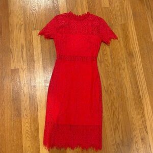 Lulus red lace dress. Size xs